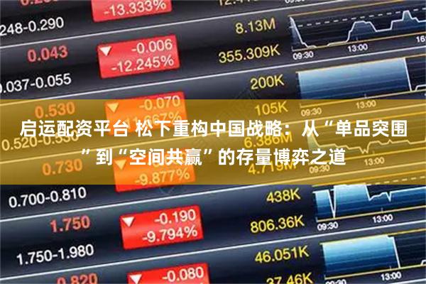 启运配资平台 松下重构中国战略：从“单品突围”到“空间共赢”的存量博弈之道